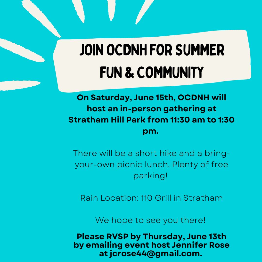 OCDNH In Person Meet Up June 15th!